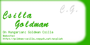 csilla goldman business card